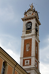 Image showing  sunny day    milan   old abstract in  statue  tower bell 