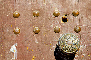 Image showing morocco knocker in africa the old hole