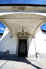 Image showing europe  italy  lombardy      in  the milano old   church  door s