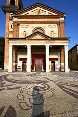 Image showing parabiago    the old    closed brick tower   italy  lombardy  