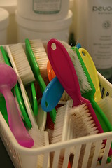 Image showing Brushes at beauty salon