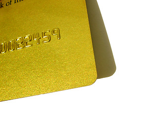 Image showing closeup of credit/ATM card