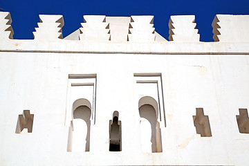 Image showing  mosque muslim the history  symbol  in morocco  