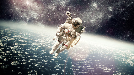 Image showing Astronaut in outer space