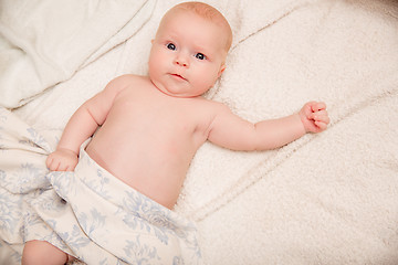 Image showing Two-month old baby girl baby girl