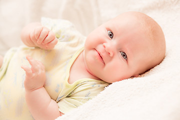 Image showing Two-month old baby girl baby girl