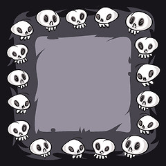 Image showing Cartoon Skulls Square Frame