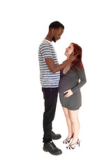 Image showing Pregnant woman with her husband.