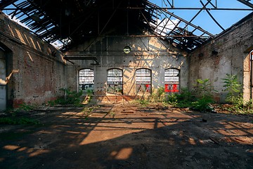 Image showing Industrial interior with bright light