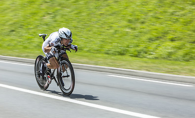 Image showing The Cyclist Jean-Marc Bideau