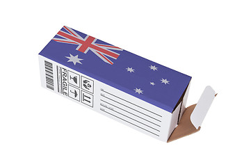 Image showing Concept of export - Product of Australia