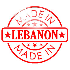 Image showing Made in Lebanon red seal