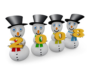 Image showing 2008 Snowmen
