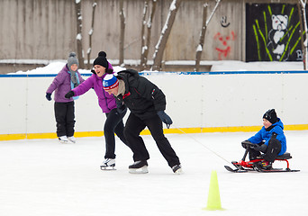 Image showing Sledge run