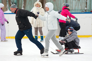 Image showing Sledge to the finish