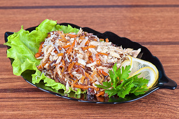 Image showing Fresh funchozy salad