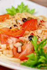 Image showing Pasta with vegetable