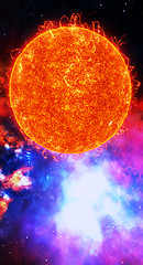 Image showing Surface of the sun 