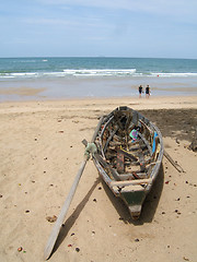 Image showing Boat on the beach