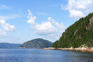 Image showing Saint Lawrence River near Tadoussac and Saguenay Fjord in Canada