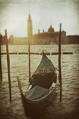 Image showing Gondola on Grand Canal in Venice