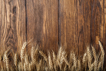 Image showing wheat on wood