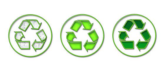 Image showing Recycling green