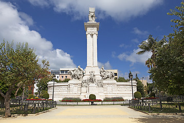 Image showing Monument of the Constitution in Cadiz