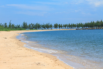 Image showing beautiful beach and tropical sea