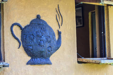 Image showing Wall with teapot image