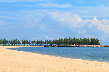 Image showing beautiful beach and tropical sea