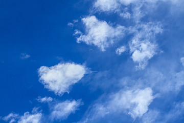 Image showing blue sky with white clouds