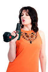 Image showing woman with screwdriver