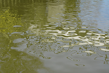 Image showing Ripples and reflections on water