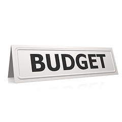 Image showing Budget word