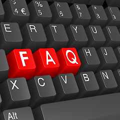 Image showing FAQ keyboard