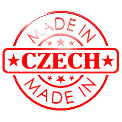 Image showing Made in Czech Republic red seal