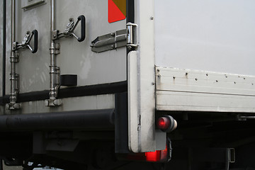 Image showing Trucks back