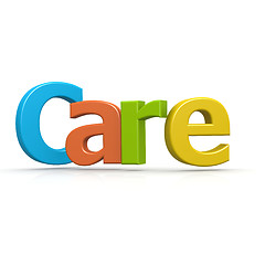 Image showing Care word