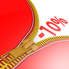 Image showing Zipper with ten percent off