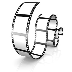 Image showing Isolated film strip