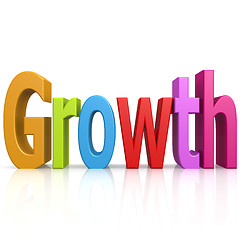 Image showing Growth color word