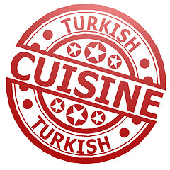Image showing Turkish cuisine stamp