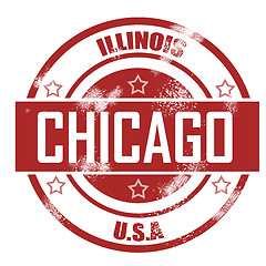 Image showing Chicago stamp