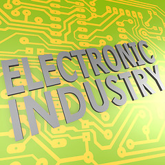 Image showing Electronic industry and PCB