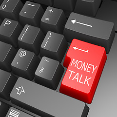 Image showing Money talk key on computer keyboard