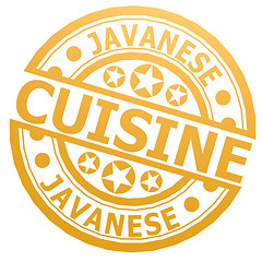 Image showing Javanese cuisine stamp