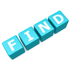 Image showing Find blue puzzle