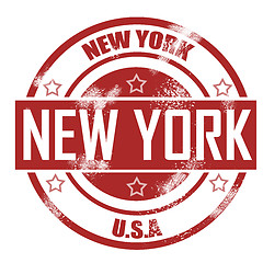 Image showing New York stamp