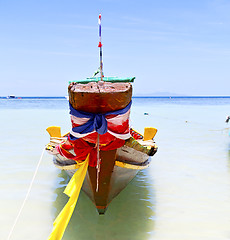 Image showing prow thailand    kho tao china sea 